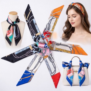 Surtido de Cintas y Pañuelos Geométricos Coloridos con Impresión de Serigrafía de Primera Calidad para Venta al Por Mayor - Product Image 1