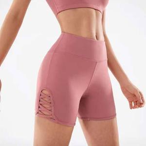 กางเกงขาสั้นโยคะเอวสูงสำหรับผู้หญิง PIHA SPORTS ราคาส่งถูก ไซส์ใหญ่ สำหรับออกกำลังกาย ปั่นจักรยาน วิ่ง ผ้าเนื้อนุ่ม ยืดหยุ่นได้ดี - Product Image 5