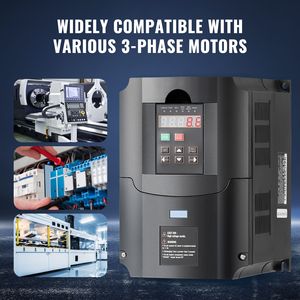 Inverter VFD 10HP 7.5KW 35A Monofase/Trifase, Ingresso 220V, Uscita Trifase 220V, Azionamento a Frequenza Variabile 40-60Hz, Ingresso 0-400Hz, Motore VF 75KW - Product Image 6