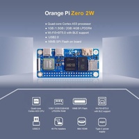 FYX Stock Orange Pi Zero 2W Placa DE DESARROLLO Allwinner H618 Chip Compatible con BT WIFI 1GB/1,5 GB/2GB/4GB LPDDR4