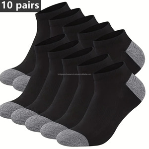 Chaussettes de sport personnalisées pour hommes, logo personnalisé, blanc, noir, gris, coton doux - Product Image 2