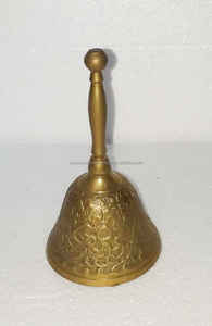 กระดิ่งมือพร้อมโลหะทองเหลืองคุณภาพดีที่สุดสำหรับตกแต่งสวดมนต์และตกแต่งงานเฉลิมฉลอง - Product Image 5