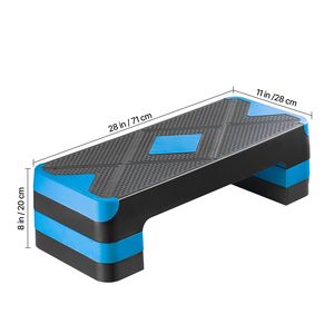 28-Inch Workout Aerobic Stepper Height Adjustable Fitness Training <b>Step</b> Deck Trainer Aerobic Exercise <b>Step</b> Platform 4 Ri Product - Product Image 6