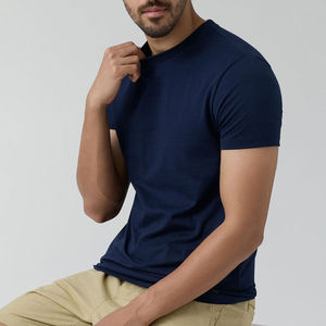 T-shirt d'été doux pour homme, en coton confortable, décontracté, pour tous les jours, vêtements de mode - Product Image 3