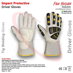 Top Quality Impact Protective Custom <b>Driver</b> <b>Gloves</b> for Daily Use 2024 Wholesale Tig Welding <b>Gloves</b> Leather <b>Gloves</b> From Pakistan - Product Image 6