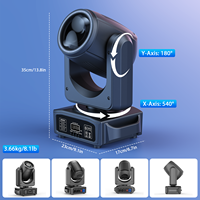 Projecteur à tête mobile 150W, 18 prismes, LED, contrôle DMX512, 8 gobos, éclairage de scène pour spectacle, discothèque, DJ, club, boîte de nuit