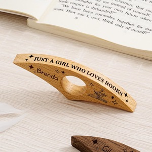 Soporte de Anillo para el Dedo para Leer Libros, Sujetador de Dedos de Madera - Product Image 3