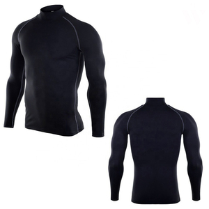 Camisetas de Compresión para Entrenamiento Profesional para Hombre, Color Sólido, Manga Larga, Camiseta Deportiva sin Costuras para Hombre - Product Image 1
