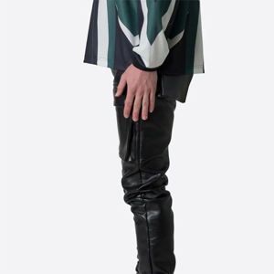 Pantalon en cuir de haute qualité professionnel à prix de gros, fabriqué en cuir de la meilleure qualité, pantalon pour hommes. - Product Image 6