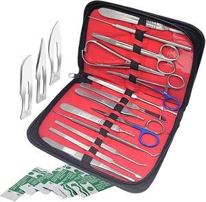 Kit de Dissection Chirurgical Professionnel pour Usage Vétérinaire et Chirurgie Animale, Instruments Généraux, Kit de Suture pour Pratique Vétérinaire, Approuvé ISO - Product Image 1