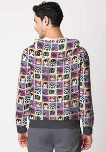 Sweat à capuche zippé pour homme de qualité supérieure, 100% coton, hiver, impression personnalisée OEM/ODM, MOQ, livraison rapide, service mondial - Product Image 6