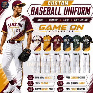 Tenues de sport personnalisées imprimées, anti-humidité, pour la vente en gros – Nouveaux uniformes de baseball professionnels haute performance - Product Image 5
