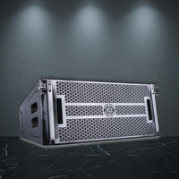 Altavoz Line Array Externo de Tres Vías de Alto Rendimiento con Imán de Neodimio Serie LS3 MRL, 8 Ohmios, 250W LF, Carcasa de Madera
