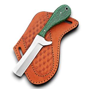 Cuchillo de caza y camping de acero inoxidable de espiga completa, hecho a mano, estilo vaquero occidental, tipo Bull Cutter, con diseño de panal de abeja y colores vibrantes, ¡el más vendido! - Product Image 1