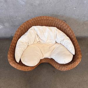 Fauteuil de lecture en rotin artisanal, chaises de méditation au sol avec dossier, vente directe d'usine du Vietnam - Product Image 2