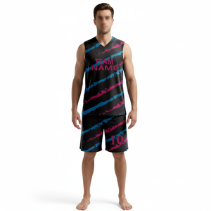 Reversible Basketball Sportswear training uniforms new design Basketball Jersey Men <b>Kids</b> Blank 100% polyester Basketball Uniform - Product Image 1