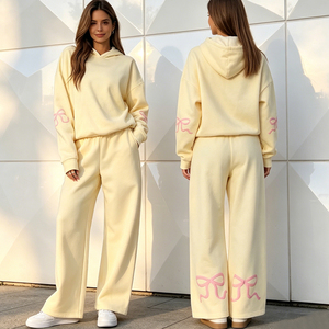 <b>Women</b>’s Casual Tracksuit Outfit with Soft Fabric Long Sleeve Top and Relaxed Fit <b>Trousers</b> - Product Image 1
