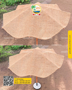 Coco Hitech Coir Parasol Eco-Friendly Outdoor Beach <b>Umbrella</b> Water Natural Fiber Sun Shade for Garden <b>Patio</b> Relaxation - Product Image 6