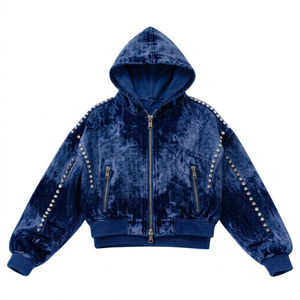 Sudadera con Capucha Extra Grande para Hombre, Estilo Vintage, Lavado Ácido, Cierre Frontal, 100% Algodón Tejido, con Tela Transpirable - Product Image 3