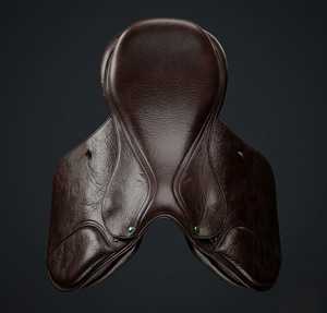 Selle de dressage anglaise internationale en cuir véritable avec arceau en bois, personnalisable, confortable, durable, quincaillerie nickelée sur mesure - Product Image 4
