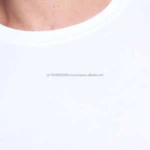 เสื้อยืดคอกลมผ้าโพลีเอสเตอร์ผสมคอตตอนเนื้อนุ่ม พิมพ์ลายได้ตามสั่ง แบบยูนิเซ็กซ์ ดีไซน์เรียบง่าย เหมาะสำหรับออกกำลังกาย วิ่ง สำหรับผู้ชาย เสื้อยืดเรียบๆ พร้อมบริการ OEM - Product Image 5