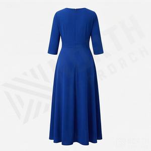 Vestido de Lujo para Mujer, Abayas Personalizadas con Logotipo Bordado, Vestidos Musulmanes Abiertos, Combinación de Forro y Color Personalizados - Product Image 2