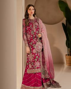 สีสันโดดเด่นแบบปากีสถานสำหรับงานอีด งานแต่งงาน และโอกาสต่างๆ บนชายหาด - เสื้อผ้าผู้หญิงที่สวยที่สุด ผลิตจากวัสดุวิสโคส ซึมซับความชื้นได้ดี แห้งเร็ว - Product Image 1