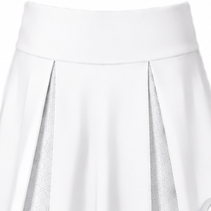 Ensemble d'uniformes de cheerleading blancs sublimés sans manches – Haut et jupe pour équipe sportive – Tenue de sport pour entraînement, performance et compétition - Product Image 6
