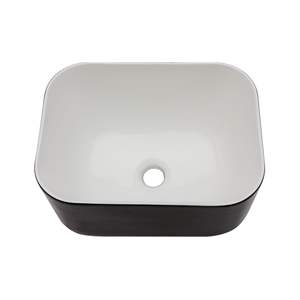 Lavabo Cuadrado de Cerámica de 16x12 Pulgadas para Baño, Producto de Primera Calidad - Product Image 2