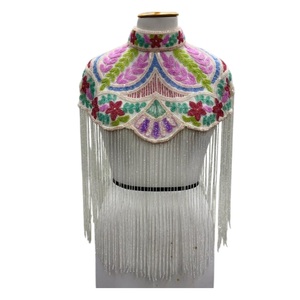 Sequissential 2026 High Quality Embellished Rhinestone Beaded Mesh Breathable Cape <b>Shawl</b> <b>Women</b> Vintage Party Fashion 100% Cotton - Product Image 1