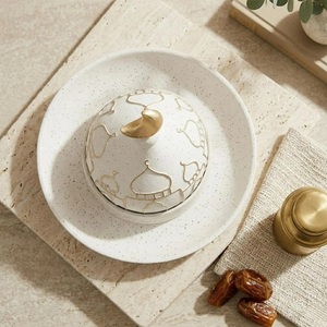Portavelas Metálico Islámico Marroquí de Moda con Patrón de Mezquita, Decorativo para Ramadán, Resistente al Calor, Apto para Microondas - Product Image 5