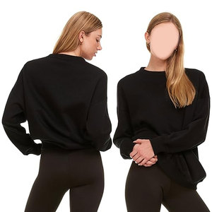 เสื้อสเวตเตอร์สำหรับผู้หญิง เสื้อสเวตเตอร์คอกลมผ้าฟลีซ เสื้อสเวตเตอร์แขนยาว ลำลอง สบาย ใส่สบาย ทรงหลวม ใส่ได้ทุกวัน นุ่ม อบอุ่น - Product Image 2