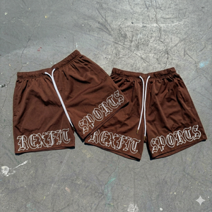 Shorts de sport en mesh pour hommes REXFIT SPORTS, impression personnalisée, shorts de fitness, de course à pied, de basketball, fournisseur de shorts de sport légers - Product Image 5