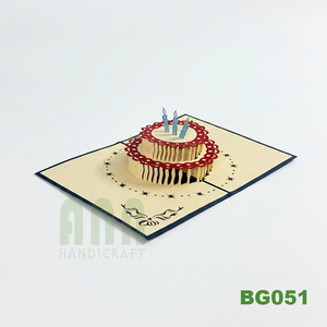 การ์ดเชิญงานวันเกิดแบบ 3 มิติ รุ่น BG051 ของ ANN HANDICRAFT แบบกำหนดเอง พิมพ์ดิจิทัล พร้อมกล่องกระดาษ วัสดุทำจากกระดาษ ผลิตในเวียดนาม - Product Image 4