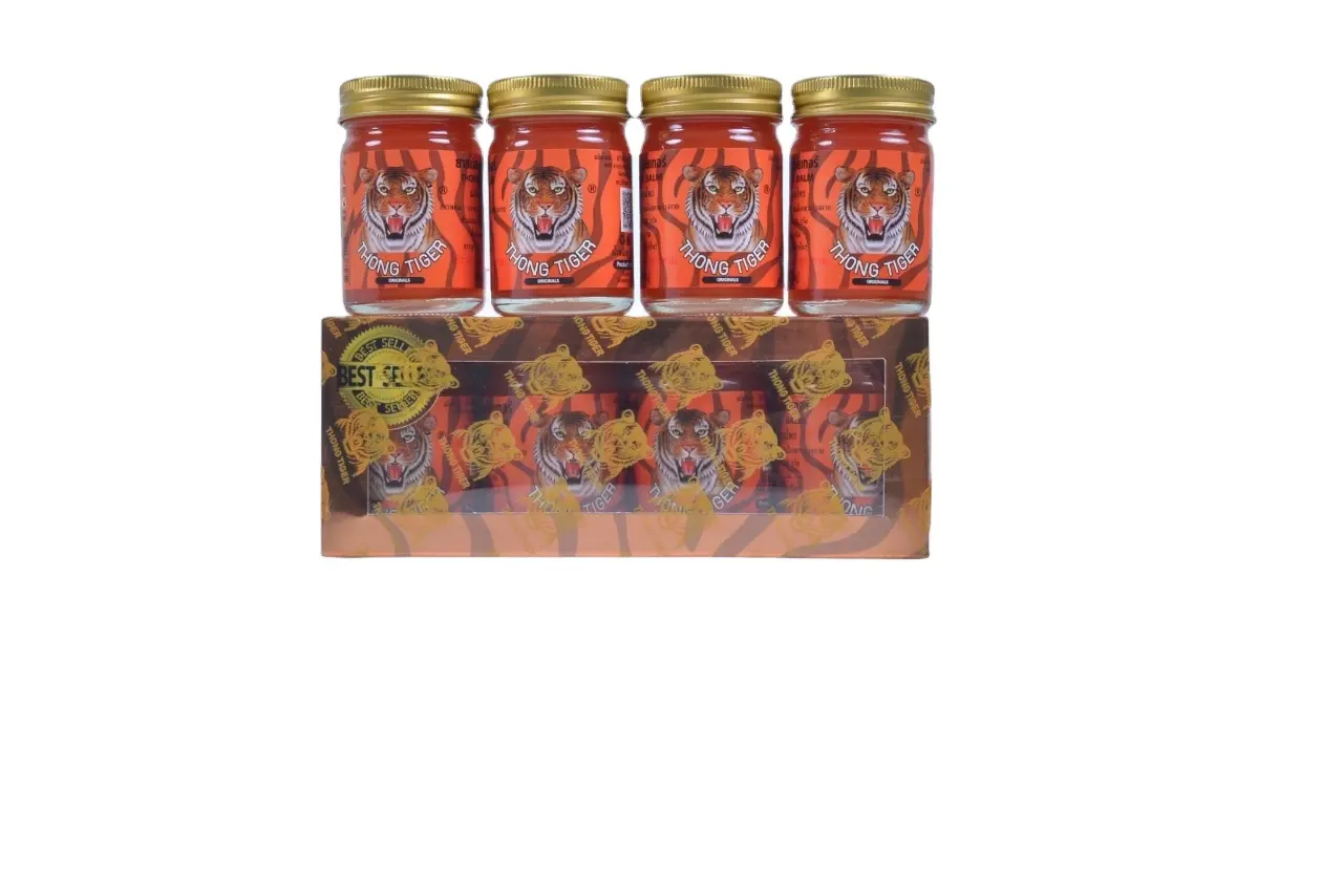 Thong Tiger 50g 100% Thailand Herbal Ointment Oil Refresh Brain Tiger Oil Relieve Itching Pain Relieving cream