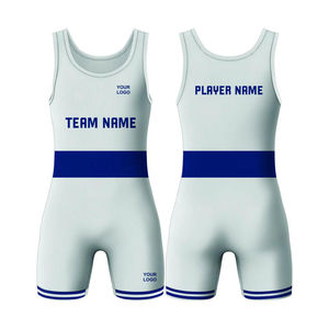 Traje de Levantamiento de Pesas Sublimado de Alta Calidad, Singlet de Lucha Libre para Hombre, Servicio OEM, MOQ Bajo, Venta al Por Mayor - Product Image 1