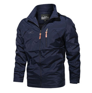 Veste bomber coupe-vent pour homme, col montant, nouvelle mode hiver, qualité supérieure OEM, logo personnalisé, grande taille. - Product Image 3