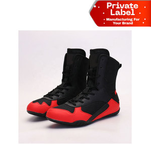 Botas de Boxeo Personalizadas de Marca Privada para Hombre, Botas de Boxeo de Alto Rendimiento, Venta al por Mayor, Botas de Boxeo de Corte Alto para Hombre, Profesionales para Combate - Product Image 1