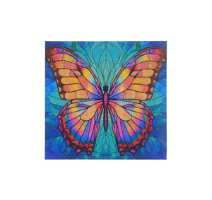 Décoration murale rectangulaire en fonte de fer forgé Headway Crafts Garden, motif floral Art Déco, avec impression UV, personnalisable en couleur, motif « Amis flottants » - Product Image 1