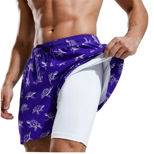 Pantalones Cortos Deportivos Extra Grandes para Hombre, Corte Holgado, Estilo Urbano, con Logotipo Personalizado y Cintura Elástica, para Ropa Deportiva al por Mayor - Product Image 4