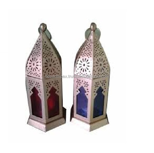 Vintage New Look Premium Design Home Decor <b>Large</b> Iron Glass <b>Lanterns</b> Gold Metal Wedding Candelabra <b>Lantern</b> Design by decor impex - Product Image 1