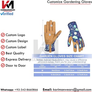 Custom Logo Gardening Gloves Waterproof Fabric Fast Shipping OEM Heavy Duty Gardening Gloves Non <b>Slip</b> Palm Wholesale Price - Product Image 5