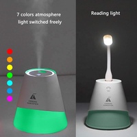 Humidificateur d'air Iceberg 3 en 1, 230 ml, diffuseur d'arômes ultrasonique USB, lumière LED avec 7 couleurs, lumière ambiante pour voiture et hôtel