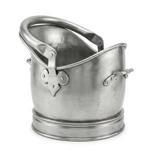 Cendrier à charbon avec poignées en porcelaine et détail masque de lion, accessoire classique pour cheminée, accessoires de chauffage domestique en métal - Product Image 6