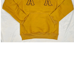 Sudadera con Capucha Oversize con Letras Griegas, Bordado Personalizado, Forro Polar Grueso, Estilo Universitario y de Fraternidad |   Alfa | - Product Image 2