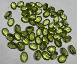 Piedras Preciosas de Peridoto Naturales de Corte Ovalado, Piedras Sueltas Verdes, Certificadas por Terceros, Origen Rajasthan, 0.50-0.80 Quilates para Joyería - Product Image 4