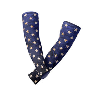 Mangas de compresión deportivas de seda helada y seda de leche con logo personalizado, protección solar UV, para ciclismo, hombres y mujeres - Product Image 3