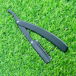 Best Adjustable Barber Shave Razor Stainless Steel Professional Hair Thinning Razor with Replaceable Blade <b>Swing</b> Lock Razor - Product Image 2