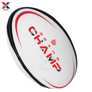 Export Quality Lightweight Wear Resistant Machine Stitched Custom <b>Log</b> PVC Rugby Ball Unisex Adults Outdoor Sports School & Club - Product Image 2