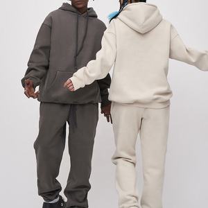 Conjunto Deportivo de Dos Piezas para Hombre, Sudadera con Capucha, Estilo Casual, Color Sólido, para Gimnasio, Fitness, Entrenamiento, Chándal de Felpa Técnica - Product Image 3